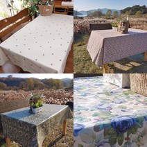 (본핸드메이드) 국산 고급 린넨 테이블보, 7.엔틱그린(방수), 2인(정사각) 100 x 100