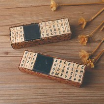 수동 옛날 복고 레트로 타자기 로그 고무 폼 일기 장식 원장 세트 직사각형 모양 글자 인감 스타일 DIY 멋진 선물 40 개1