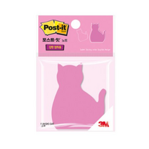 포스트잇 강한점착용 다이컷 노트 76 x 76 mm, 고양이, 16개입