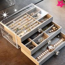 3단 투명 보석함 쥬얼리 보관 함 주얼리 박스