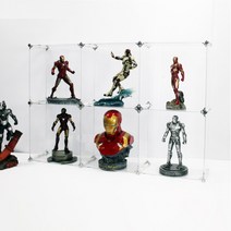 엠블럭스페셜 J타입 2층x3칸 6칸형(앞/뒤덮개포함) 핫토이 피규어 장식장 진열장 피규어진열대 건담진열장 건담장식장 레고진열장 레고정리대, 02. J타입6칸 (기본형 검정포인트)