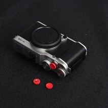 Panasonic GX85 GX80 LUMIX LX100 용 알루미늄 금속 엄지 손가락 핫슈 그립 금속 오목 셔터 릴리즈 버튼, [01] Black, 하나