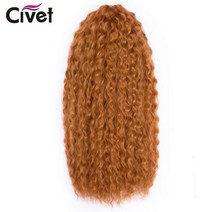 물 직조 합성 크로 셰 뜨개질 머리카락 3Pcs Ombre Braiding 헤어 익스텐션 열정 Twist Hair Blonde Pink 22 Inch, 22inches-55cm, ORANGE-S