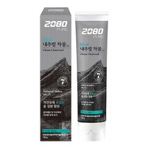 2080 퓨어 블랙 차콜민트 치약, 120g, 12개
