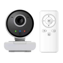 2MP 1080P 무선 PTZ 모션 감지 USB 카메라 원격 컨트롤러 웹캠 온라인 교육 회의 비디오, WHITE, 1.WHITE