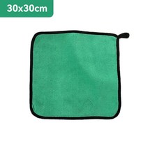 세차용품 두꺼운 마이크로 화이버 자동차 세탁 타월 30 40 60cm 물빨래 타월 더블 레이어 클리닝 헝겊 자, 07 30x30cm Green_01 1pc