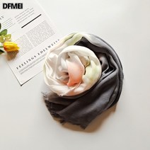 모달 올핸드메이드 나염 머플러 인조면색 짜임 퍼 숄 여름 얇은 해변 스카프