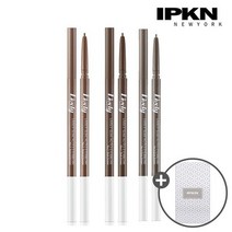 입큰 라이블리 슬림 오토 아이브로우 3개+화장솜 80매, 2호2개+1호1개