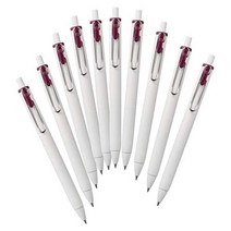 MITSUBISHI Pencil Mitsubishi 연필 젤 볼펜 Uniball One 0.38 Bordeaux Black 10 Hako UMNS38.60, 1개, 상품명참조