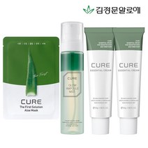 김정문알로에 에센셜 크림 2개+앰플 미스트 1개 + 알로에마스크팩 1매 증정