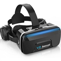 [영화 4년 최신] VR 고글 VR 헤드셋 VR 헤드 마운트 디스플레이 스마트폰용 초광각 120° 초점 거리&동공간 거리 조정 가능 4.7-6.5 인치 스마트폰 대응 원시근시 적용 3D 유리 착용감 입학제 선물