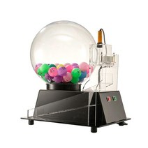 자동 로또추첨기 경품 무작위 이벤트 게임기 뽑기판, 스몰 블랙 - 볼 1-60개
