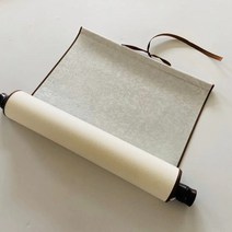 고급 서예족자 화선지 작품용 전통민화 족자만들기 수묵화, 흰종이, 종이부분 50x50cm 전체 33x70cm, 밝은 회색