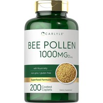 칼라일 꿀벌 꽃가루 보충제 1000mg 200캐플렛로얄제리&프로폴리스, 상품선택