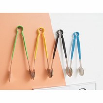 손잡이 미끄럼NO 샐러드 파스타 집게 조리용품추천 샐러드용집게, 1개, 블랙
