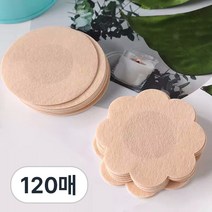 꼭지킴이 초슬림 일회용 니플 패치 커버 밴드, 플라워, 120Ea