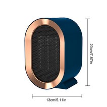 휴대용전기히터 usb충전 1200W 전기 히터 팬 데스크탑 공기 송풍기 220V 2 스피드 워머 겨울 학생 기숙사 홈 오피스, 02 Blue 1200W  220V_02 EU, 02 Blue 1200W  220V_02 EU