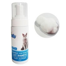 더캣츠 워터리스 샴푸 150ml 베이비파우더향, 본상품선택, 상세페이지 참조