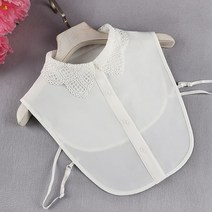 레이어드 레이스 카라만있는 코디용 뺐다꼈다 면접 넥 목셔츠 카라 목 아르바이트 차이나 공갈
