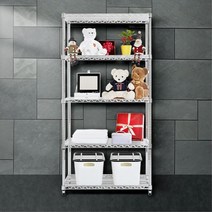 자재창고 소모품용 국산 5단 긴철제선반 조립형 90X180 수납용품 김치냉장고자리 원룸, 450x900x1800 5단