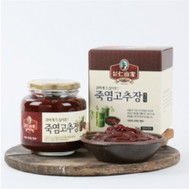 (주)인산가 정품 인산 죽염고추장 매운 맛(1.0kg) 인산죽염 + 구입 사은품 홍삼초코크런치(49g), 1kg, 1박스