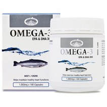 호주 네이쳐스탑 오메가3 1000mg x 180캡슐 연어오일 100% EPA DHA 함유유지 건강기능식품, 180g, 6개