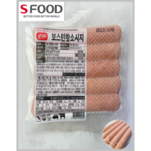 [SFOOD] 소고기 22% 돼지고기 70% 에쓰푸드 보스턴핫소세지 300g 1-8EA(냉동)_치즈왕자, 2팩