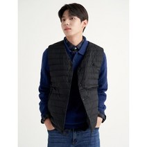 [빈폴] [RDS인증] 블랙 V넥 경량 구스 다운 베스트 (BC2838AV15)