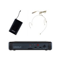 카날스 KANALS 1채널 무선마이크세트 BK-7001N/헤드셋세트 900MHz 가변식 무선강의용 회의실 살색 1CH 1SET