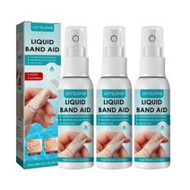 방수 스프레이 외벽 방수제 방수액 옥상 틈새 코팅제 뿌레이 누수보수 뿌리는 jaysuing 90ml 통기성 액체 붕대 분무기 지혈 상처 보호 필름 빠른 건조 항균 드레싱, 30ml x 3개