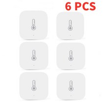 온도 센서 스마트 압력 에어 습도 환경 샤오미 앱 Mi Home 컨트롤 Zigbee 지능형, 옵션 zigbee - 6 pcs, 아시안