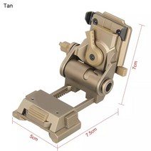 적외선 레이저 단망경 열화상 스코프 망원경 야간 투시경 PPT 금속 Wilcox L4 G24 헬멧 NVG 마운트 빠른 OPS PJ MH 헬멧 부품 NVG 장착 분리형 기본, 탠 껍질