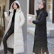 저렴한롱패딩패딩순위 여성롱후드보세패딩 검정롱패딩단체 후드롱패딩블랙롱패딩 직장인겨울패딩선물 여행