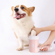 PET 강아지 발 세척기 반자동 발닦이 실리콘 세척컵+464wk, 01발세척-핑크, 본상품선택