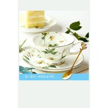 [HAIYU]목련 본차이나 커피잔 컵+접시+스푼입니다, 한 잔이요