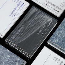 엠플래닛 다꾸예쁜 6개월 다이어리 개월만년형 반투명커버 대북 스프링문구 9W9C9D91, Blue