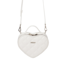 NERDY 하트 투웨이 크로스 백 화이트