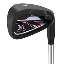 156304 MAZEL (마젤) WM-X1 골프 클럽 세트 아이언 스틸 샤프트 8 개 세트 (번호 . 4 5 6 7 8 9 PW SW) 남성 우용 가방 없음, 플렉스 S, 단품 번호 1