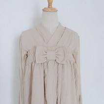 허리 생활한복원피스 빅사이즈 저고리 안감 누빔 랩 드레스 투톤 신년 덧치마