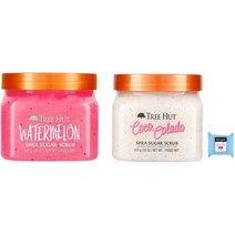 Tree Hut Shea Sugar Scrub 트리헛 스크럽 워터멜론 앤 코코 콜라다 18oz 510g