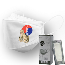 [대한민국태극기 라로마스크 25매] KF94인쇄 3D입체형 do_2 패션마스크 무독성수성잉크사용, 화이트, 25매