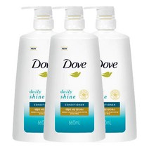 도브 데일리 샤인 컨디셔너 린스 660ml, 3개