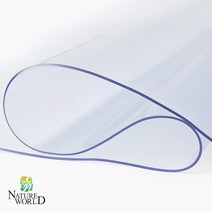 네이처월드 유리대용 투명 데스크매트 테이블 매트 책상 식탁 PVC 주방 방수 테이블보, (폭50cm)_1개5cm, 두께 2mm