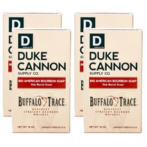 Duke Cannon Big American Bourbon Soap Buffalo Trace 듀크 캐논 빅 아메리칸 버번 위스키 솝 비누 버팔로 트레이스 283g 4팩