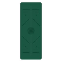 DFMEI 5mm 천연고무 푸 미끄럼방지 땀흡입 요가매트 댄스 스포츠 피트니스 가정용 토호깔다, DFMEI 순수그물석류그린