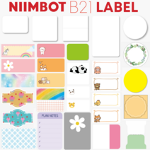 Niimbot B21 라벨프린터 라벨지, 사각화이트 40x20