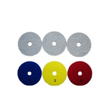 대리석 연마패드 그라인더 연마석 돌날 절단석 화강암 석 석회암 슬레이트 3 조각 단계 세트 돌 연마 패드