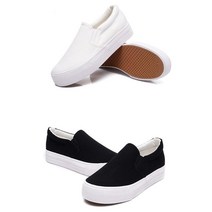 베이직 키높이 여성슬립온 편한 신발 스니커즈 끈없는