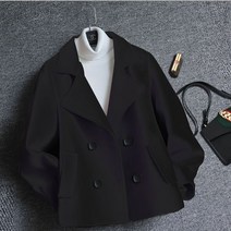 여성 울자켓 키작녀 슬림핏 더블버튼 봄 가을 간절기 겨울 상의 women wool jacket JX1198