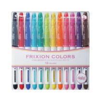 PILOT 프릭션 컬러즈 12색세트 0.6 지워지는싸인펜